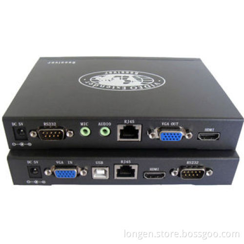 IP KVM Extender by Cat5e, Supports HDMI+4 x USB, 120 Meters Extension Distance